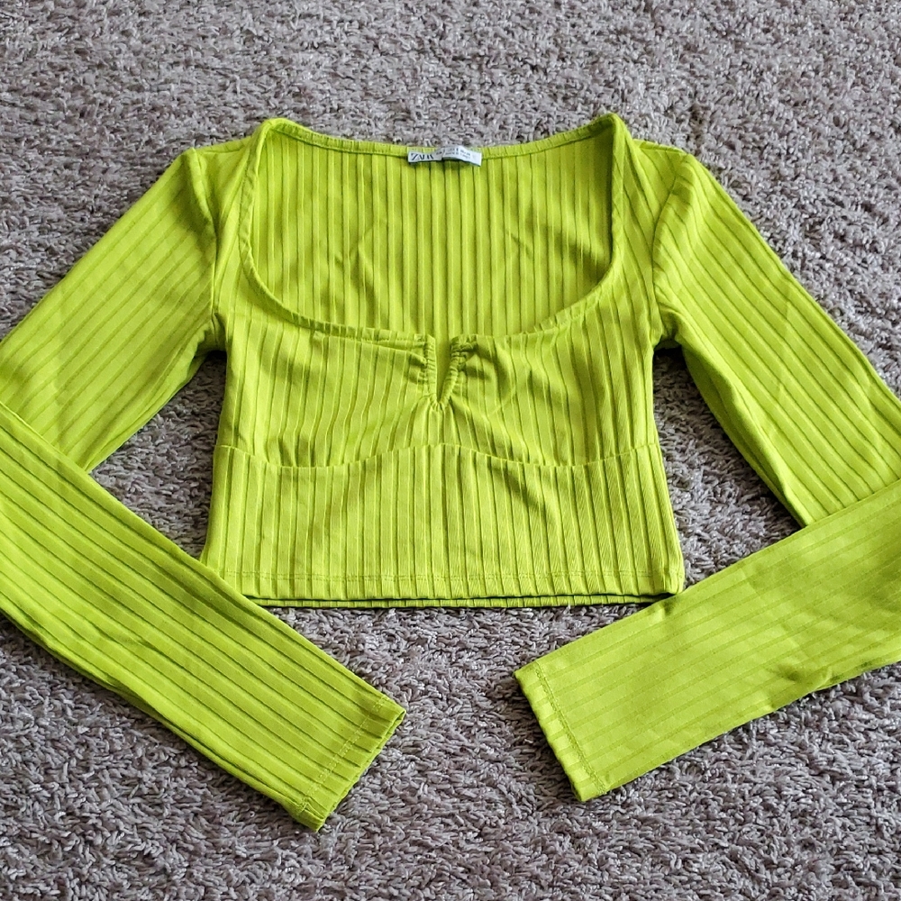Zara Neon Crop Top